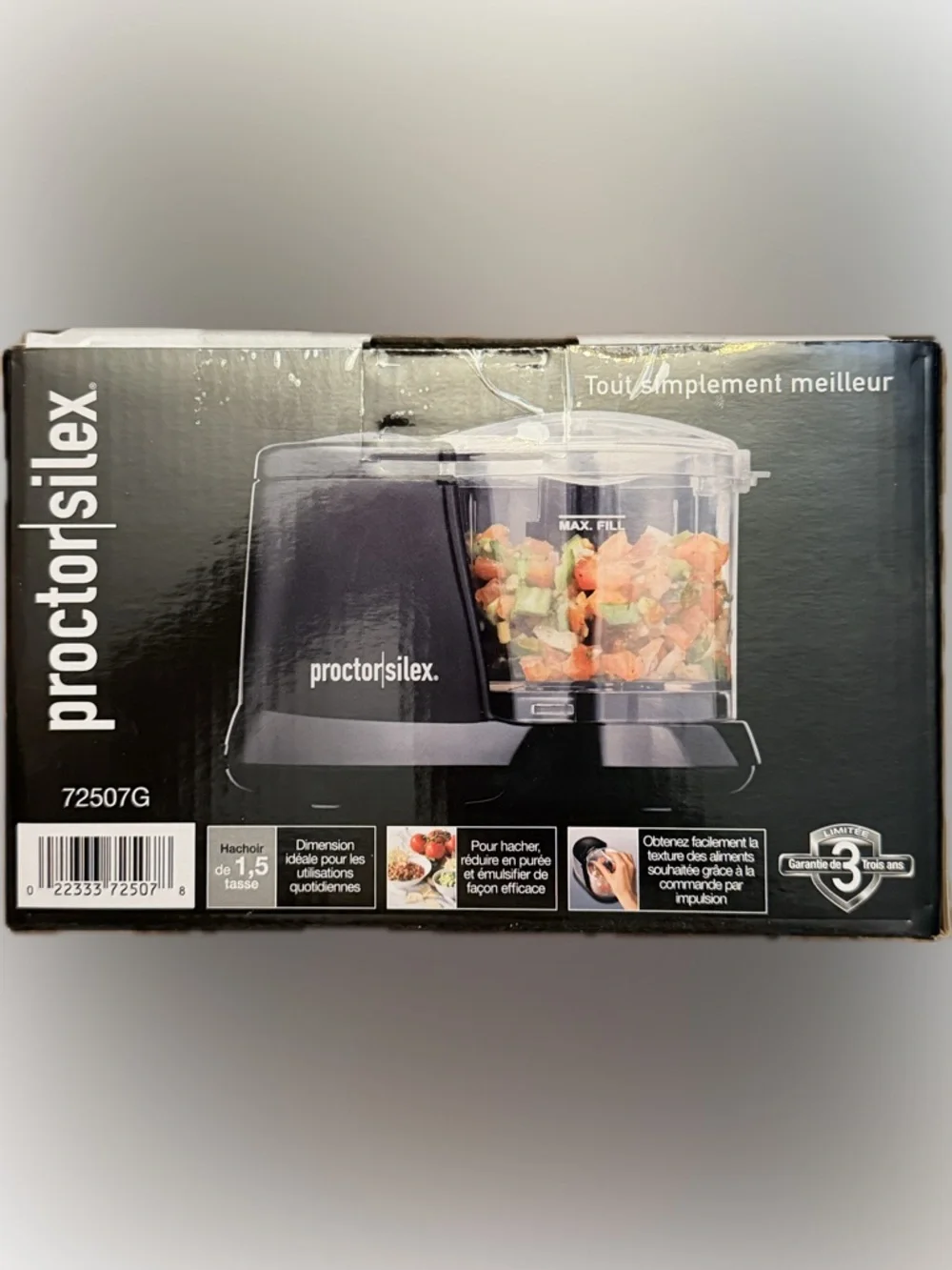 Proctor Silex Durable Electric Vegetable Chopper & Mini Food Processor NIB